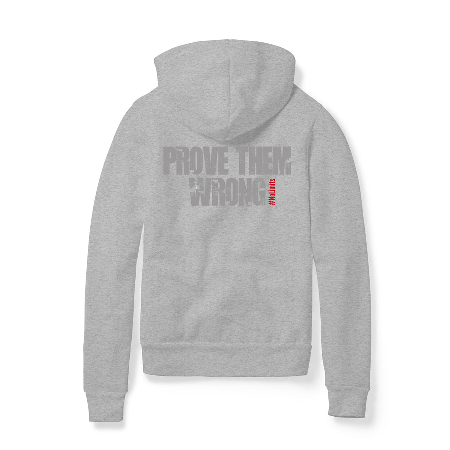 Unisex Logo Zip Hoodie- Grey Tonal