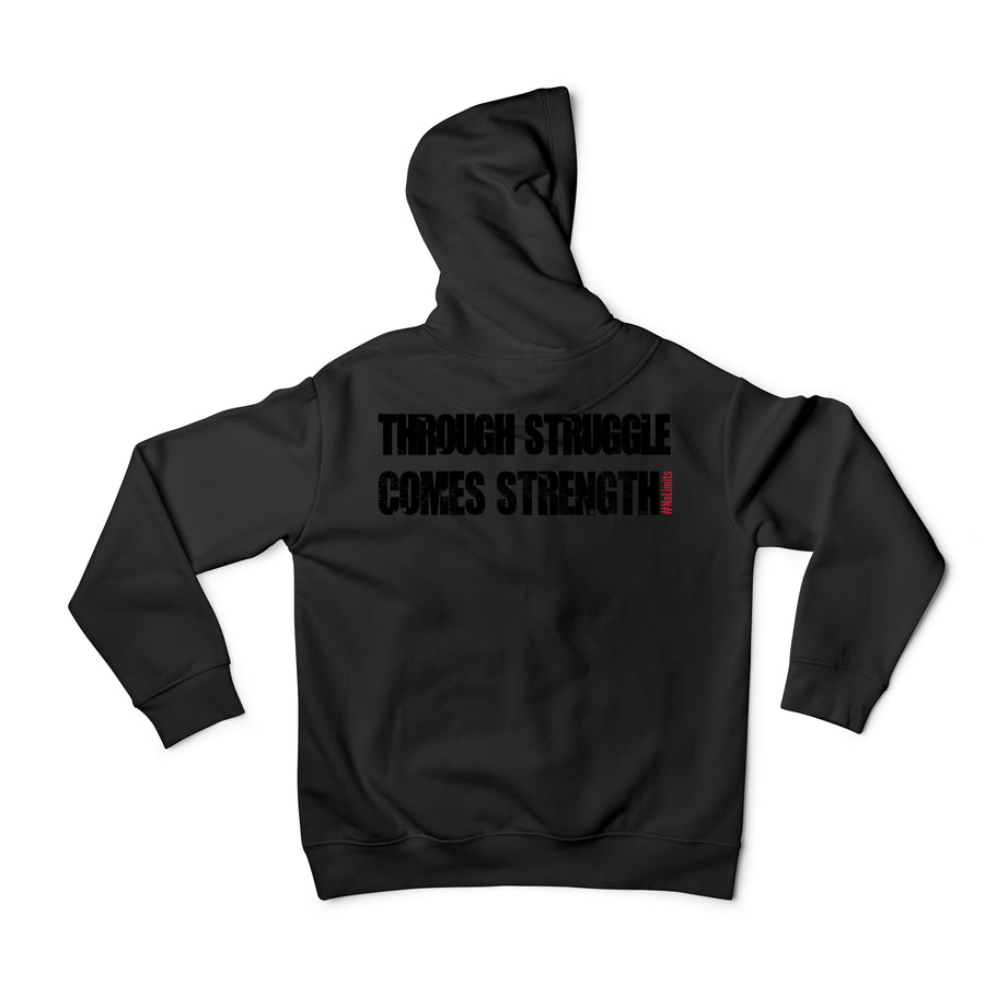 Unisex Logo Hoodie- Black Tonal