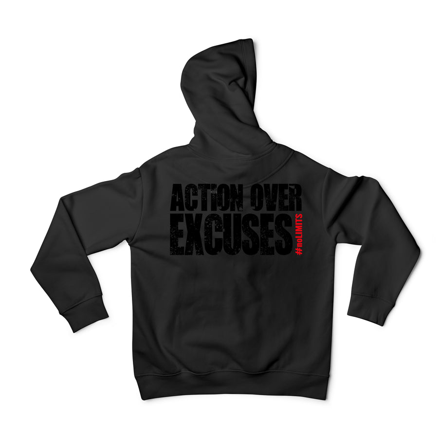 Unisex Logo Hoodie- Black Tonal