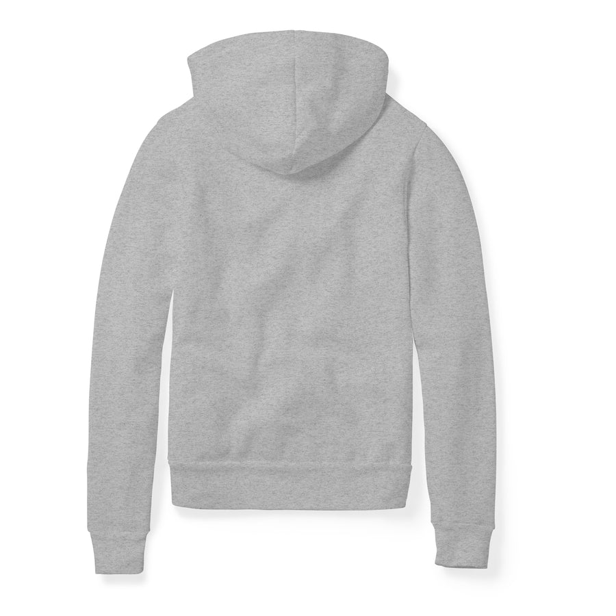 Unisex Logo Zip Hoodie- Grey Tonal