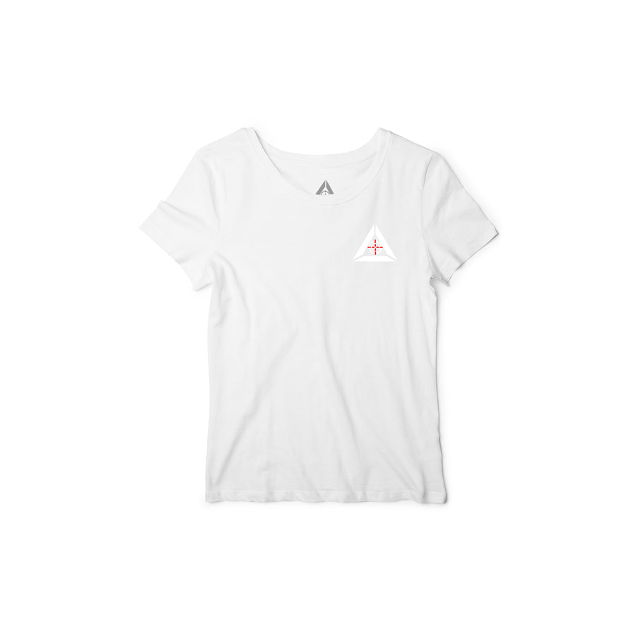 Women's Logo T-Shirt- White Tonal